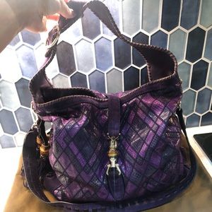 Gucci-Rare💎Limited Edition💎 Python,Suede Handbag